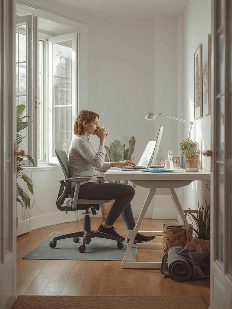 Desk Bike Chair - Illustration 3
