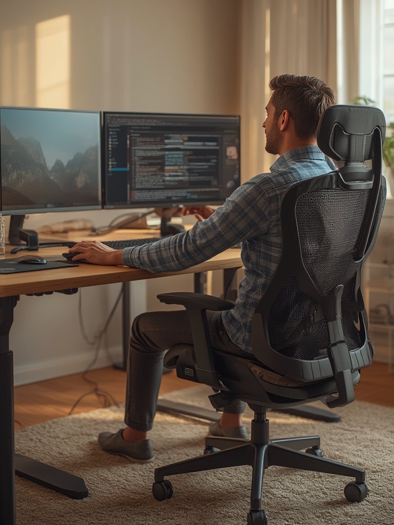 Multi-Monitor Ergonomic Setup - Illustration 2