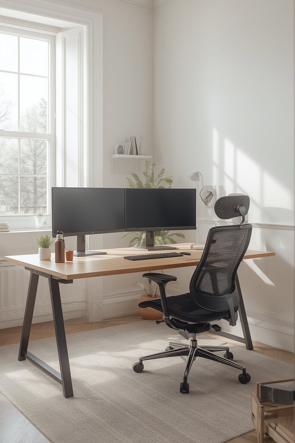 Multi-Monitor Ergonomic Setup - Illustration 1
