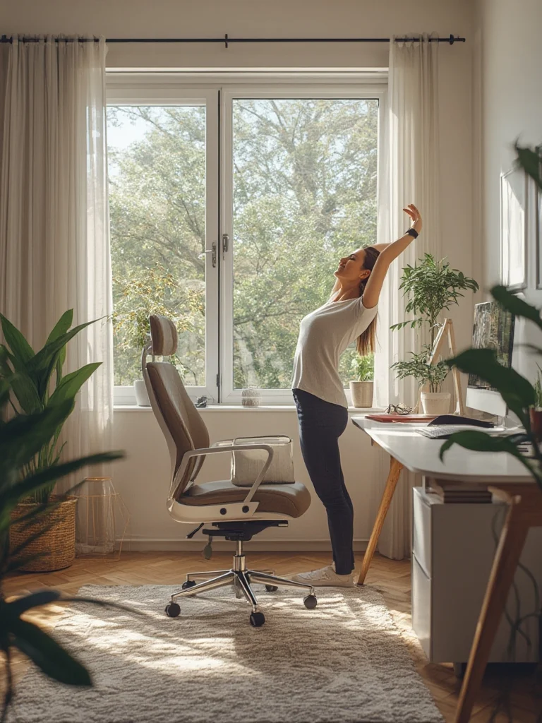 Posture Tracking Wearable 2 Ergonomic Desk Setup