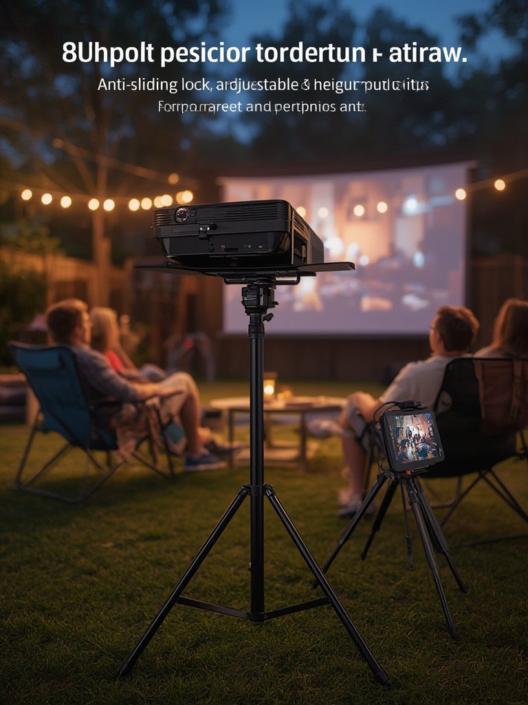 projector stand in action