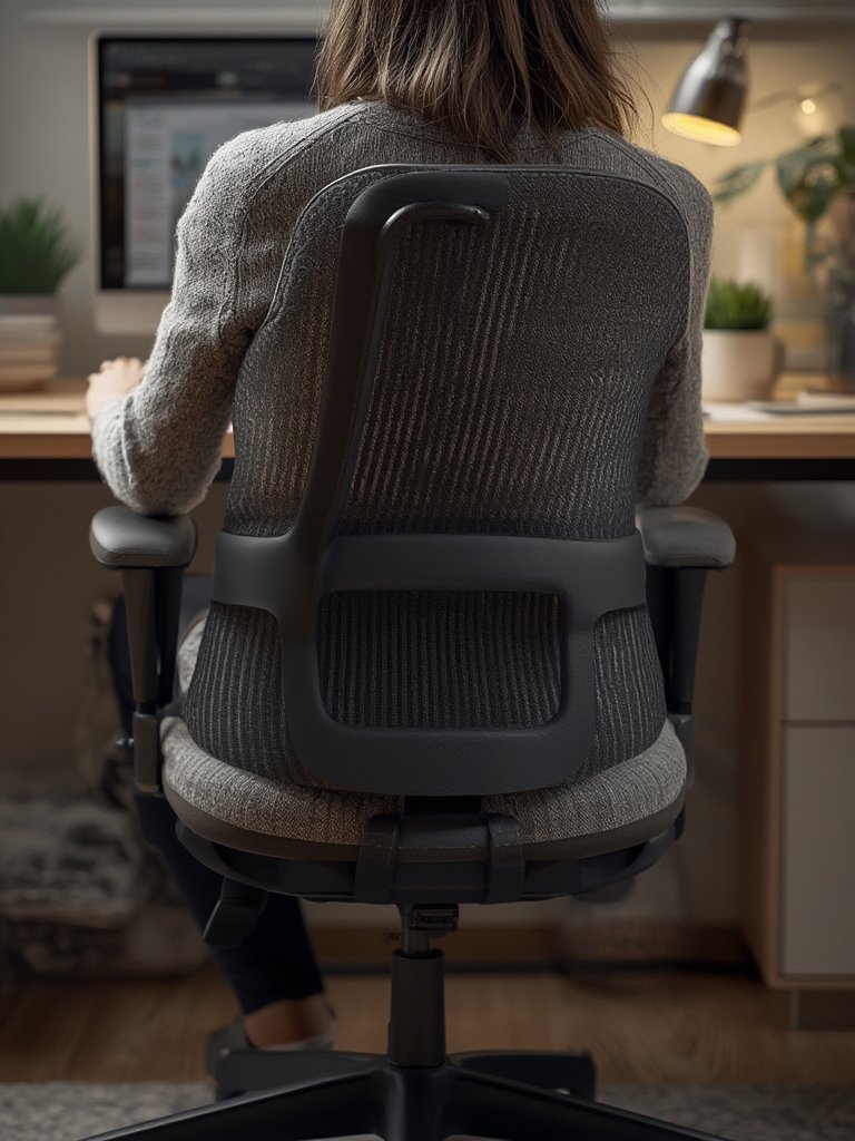 ergonomic chair in action