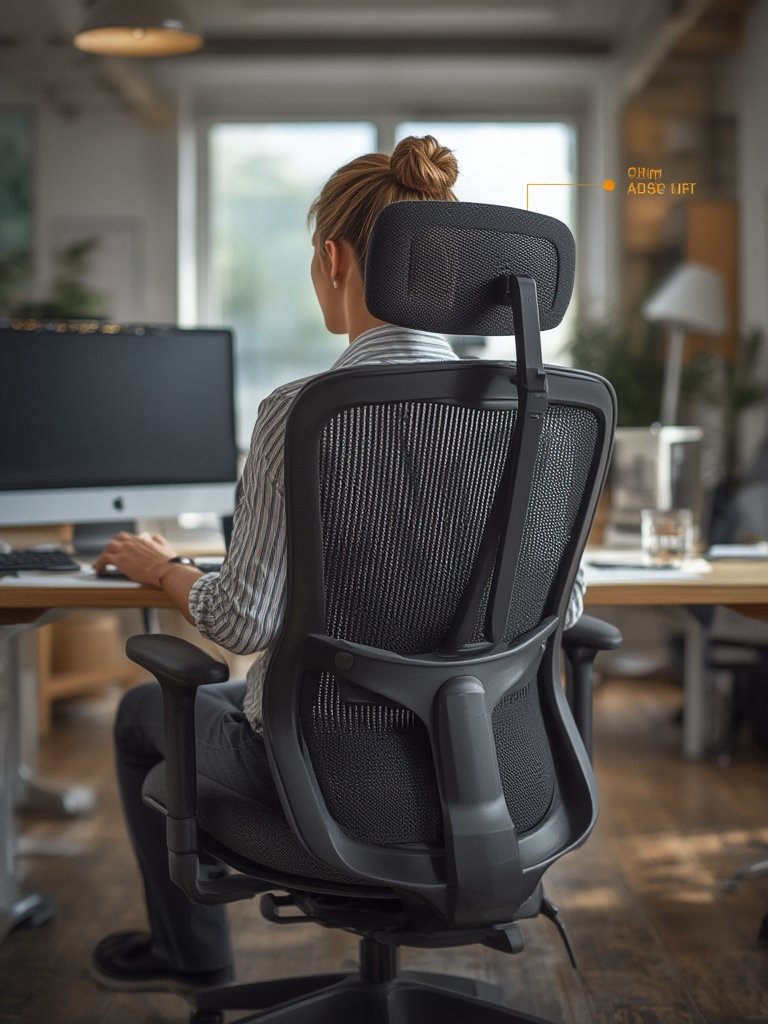 ergonomic chair in action